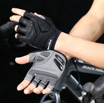 ЛЕТНИЕ ВЕЛОСИПЕДНЫЕ ПЕРЧАТКИ БЕЗ ПАЛЬЦЕВ, ГЕЛЕВАЯ КОЖА
