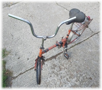 Rower Rama Karat PRL koła20 części widełki kierown