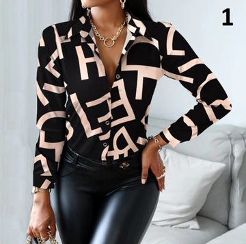 ЭЛЕГАНТНАЯ ЖЕНСКАЯ РУБАШКА, БЛУЗКА, УЗОРЫ L