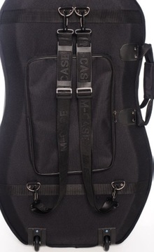 Классический футляр для виолончели 4/4 М-корпус Черный, Бордовый-Бежевый