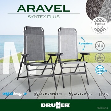 BRUNNER ARAVEL СКЛАДНОЙ ТУРИСТИЧЕСКИЙ СТУЛ 120 кг
