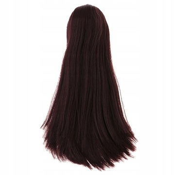 Rzeźba głowy z brązową peruką dla 1/6