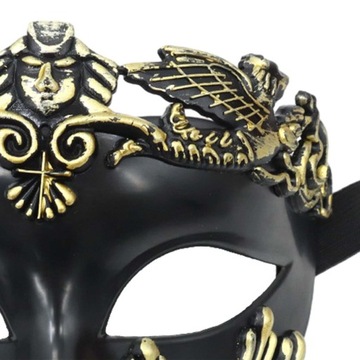 Maska męska Mardi Gras Maska na występ na scenie karnawałowej B