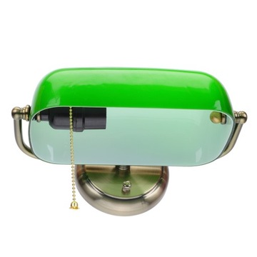 Zabytkowa lampa bankierska z mosiądzu Americana Outdoor