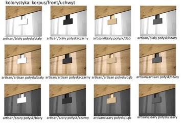 meble biurko duże pojemne szafką regałem Index 11