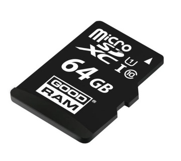 КАРТА ПАМЯТИ microSD GOODRAM UHS1 CL10 64 ГБ + АДАПТЕР 100 МБ