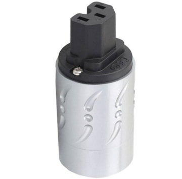 Viborg VF502S Posrebrzany wtyk zasilający IEC C15