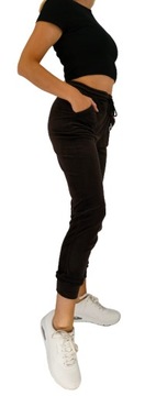 Velúrové nohavice velúrové vrecká 5XL/6XL