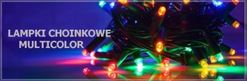 Lampki ŚWIATEŁKA na choinkę 500 LED KOLOROWE ZEWNĘTRZNE WEWNĘTRZNE