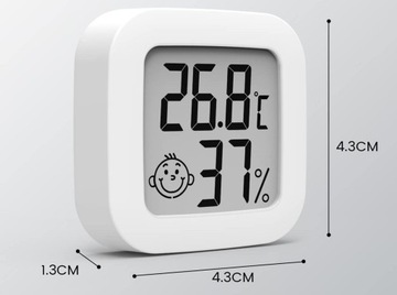 ЭЛЕКТРОННЫЙ КОМНАТНЫЙ ТЕРМОМЕТР ЦИФРОВОЙ ГИГРОМЕТР МЕТЕОСТАНЦИЯ + БАТАРЕЯ
