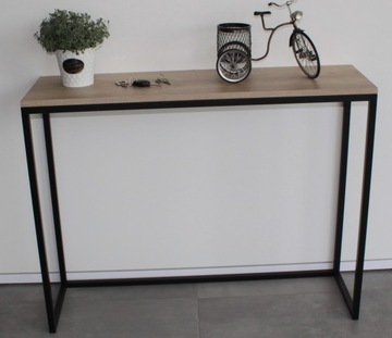 KONSOLA LOFT DĄB INDUSTRIALNA PRESTIGE 90x30x75