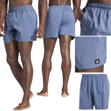 KROTKIE SPODENKI MESKIE ADIDAS SOLID CLX SPODENKI KAPIELOWE NIEBIESKI L