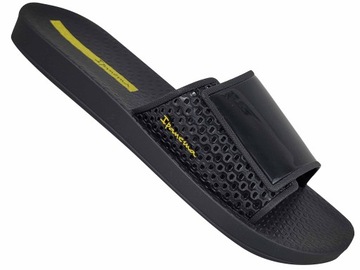 IPANEMA ANATOMIC URBAN SLIDE KLAPKI DAMSKIE BASENOWE PLAŻOWE NA RZEP CZARNE