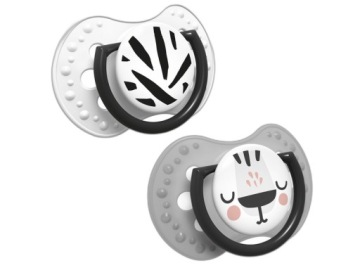 Smoczek LOVI Salt & Pepper 22/878 3-6 m Szary