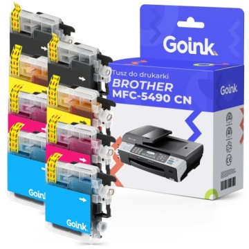8x Tusz do Brother MFC-5490 CN CMYK LC1100