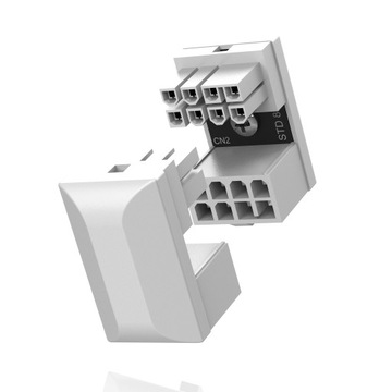 Adapter Wtyczka kątowa złącze 8 PIN 180 stopni EZDIY-FAB Czarna STD