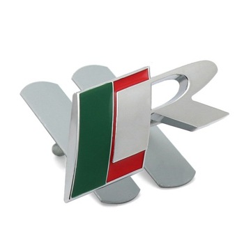 srebro R Grill Emblemat znaczek przód samochodu do Jaguar 7*3.1cm