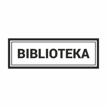 Biblioteka - naklejka 10x30