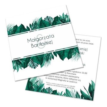 СВАДЕБНЫЕ ПРИГЛАШЕНИЯ КВАДРАТНЫЕ 14х14см + конверт