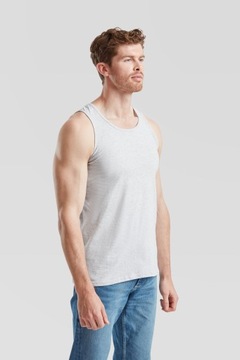 KOSZULKA NA RAMIĄCZKACH MĘSKA TANK TOP FRUIT OF THE LOOM szary melanż 3XL