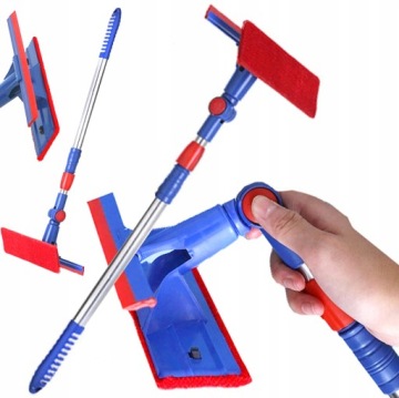 Швабра СТЕКЛОМОЙКА Стеклянные зеркала Окна Стекло Телескопический скребок Микрофибра