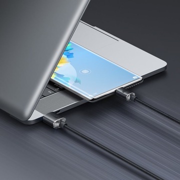 BASEUS SZYBKI KABEL USB - USB-C DO TELEFONU KOMPUTERA 100W MOCNY PRZEWÓD 2m