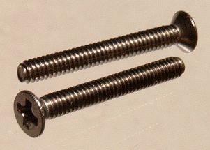 Винты М1,6х4 с потайной головкой DIN965 INOX 100 шт.
