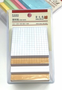 Kartki samoprzylepne STIKY NOTE kolorowe 4 x 80 sztuk