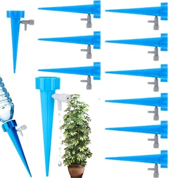 10x NAWADNIACZ DO DONICZEK ROŚLIN KWIATÓW NA BUTELKI ZESTAW 10SZT