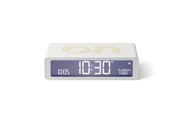 Lexon Design Flip Classic Alarm Clock White