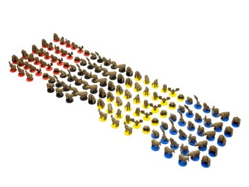 Ark Nova - набор из 217 маркеров - монеты, здания, животные, рабочие