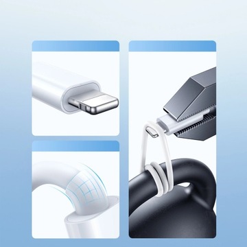 Joyroom S-IW008 Кабельное магнитное зарядное устройство «3 в 1» USB-A — Lightning/USB-C 1