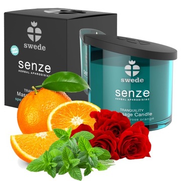 ŚWIECA ZAPACHOWA SOJOWA NATURALNA OLEJEK DO MASAŻU