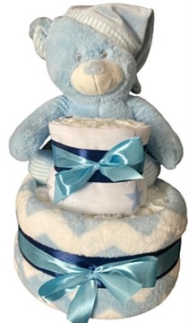 Торт из подгузников Pampers + подарочная карта ручной работы