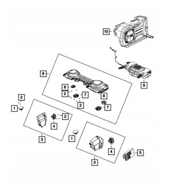 КОМПЛЕКТ ВЕРХНИХ ДИНАМИКОВ JEEP WRANGLER JL 2018-