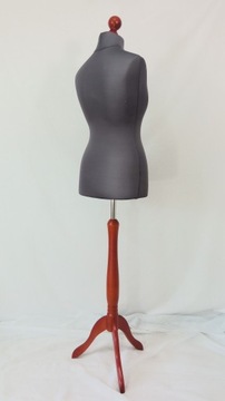 Manekin krawiecki 40 L Ciemnoszary - Stojak drewno Calvados premium .