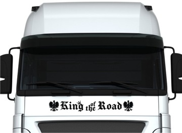 Naklejka na tira KING of the ROAD król szos Orzełek *Wzory *Kolory *100cm