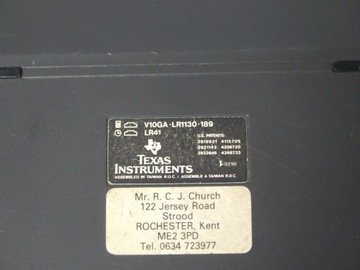 Калькулятор Texas Instruments TI-610, год выпуска 1987 г.