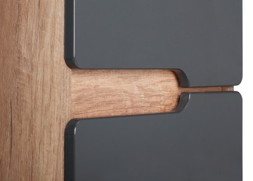 ШКАФ ПОД УМЫВАЛЬНИК 80 СМ ПОДВЕСНОЙ АНТРАЦИТОВЫЙ ДУБ КАНТРИ ASTOR SPECTRA