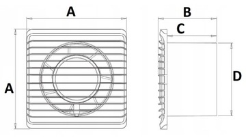 Вентилятор для ванной комнаты airRoxy 01-090 100 мм