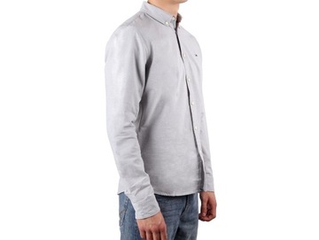 Koszula męska Tommy Jeans TJM COTTON OXFORD SHIRT LIGHT GREY