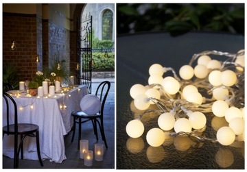 СВЕТОДИОДНЫЕ ГАРЛАНДЫ ШАРИКИ Цепь садовых фонарей 50X