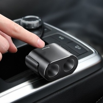 Разветвитель Baseus, зарядное устройство для разветвителя, 2xUSB