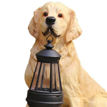 Садовый орнамент, фигурка собаки, светодиод C на солнечной энергии