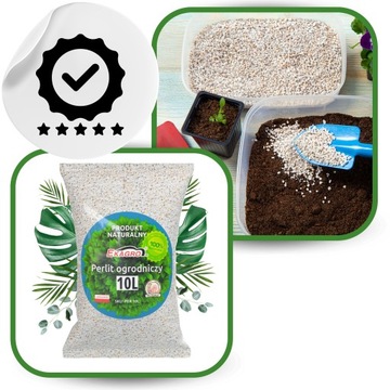 Perlit 10L Ogrodniczy do Wysiewu i Sadzenia Frakcja PREMIUM Ekologiczny