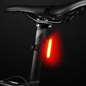 LAMPKA ROWEROWA NA ROWER TYŁ LED USB ŚWIATŁO TYLNIE OŚWIETLENIE ŚWIATEŁKO