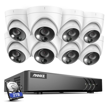 ANNKE System monitoringu PIR 5MP z 2 TB