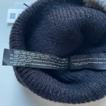 ZARA Czapka Beanie Wełna M