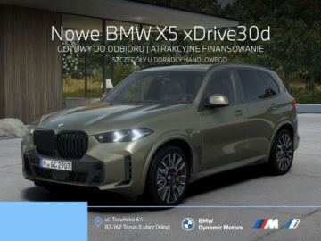 BMW X5 G05 SUV Facelifting 3.0 30d 298KM 2026 BMW X5 xDrive30d 298 KM mHEV - Gotowy do Odbioru - Pakiet M Pro - Hak 3.0