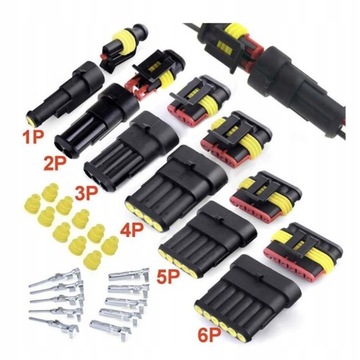 KOSTKA WTYKI ZŁĄCZA HERMETYCZNE DUŻY ZESTAW 708EL